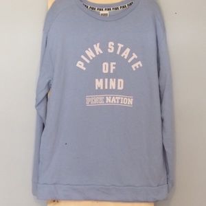 PINK cloud blue oversized small sweater